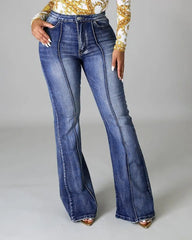 90s Vintage High Waist Flare Jeans