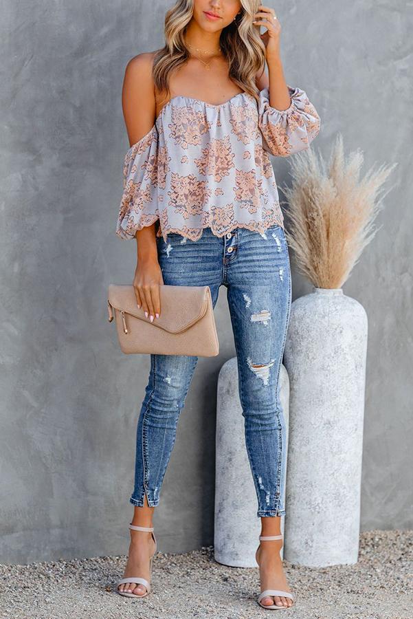 Best Favor Lace Off The Shoulder Blouse