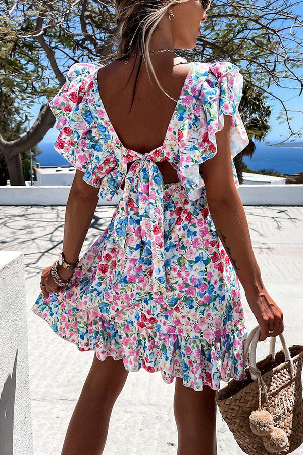 Beachside Dreaming Floral Mini Dress