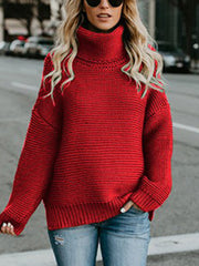 Cozy and Stylish Pullover Long Sleeve Sweater