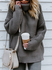 Cozy and Stylish Pullover Long Sleeve Sweater