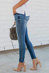 Blue Distressed Jeans