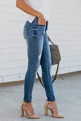 Blue Distressed Jeans