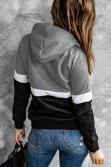 Black Cowl Neck Hoodie