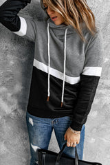 Black Cowl Neck Hoodie