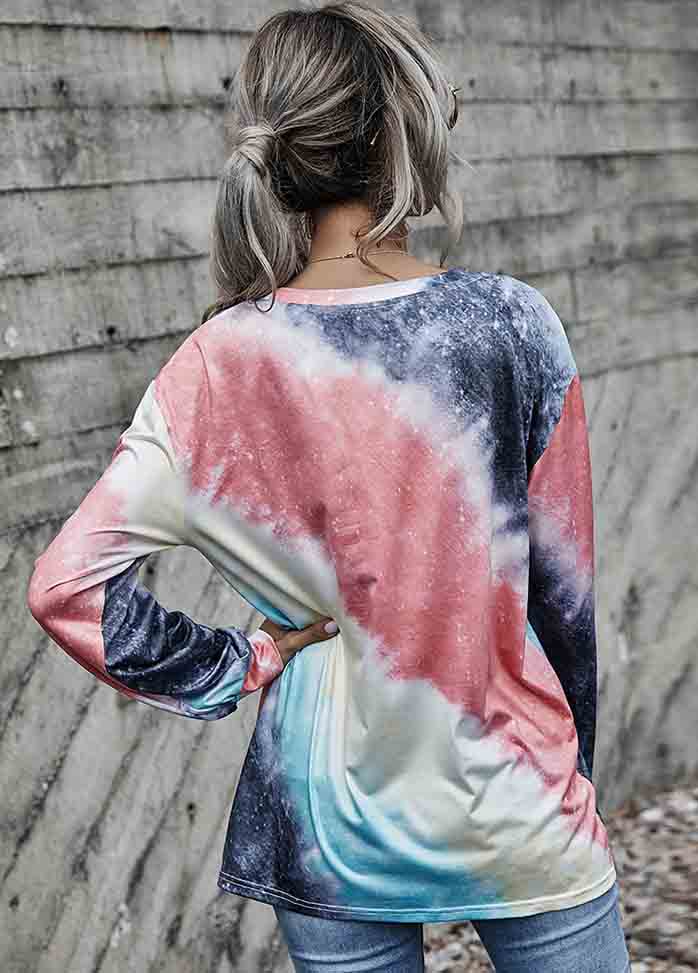 Long Sleeve Round Neck Printed T-shirt