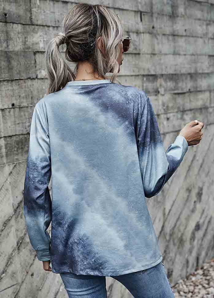 Long Sleeve Round Neck Printed T-shirt