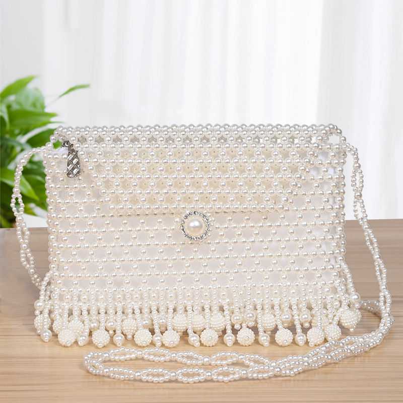 Beading Set Single Shoulder Tassel Woven Women's Shoulder Bags