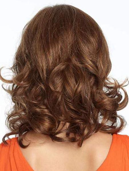 Blonde Curly Shoulder Length Synthetic Wig